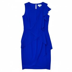 Joseph Ribkoff Cocktail Dress Sleeveless Party Sheath‎ Royal Blue 14